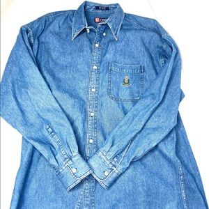 Chaps by Ralph Lauren denim men’s shirt size Large